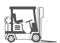 Gabelstapler-Bild, das das Herstellerlogo zeigt.